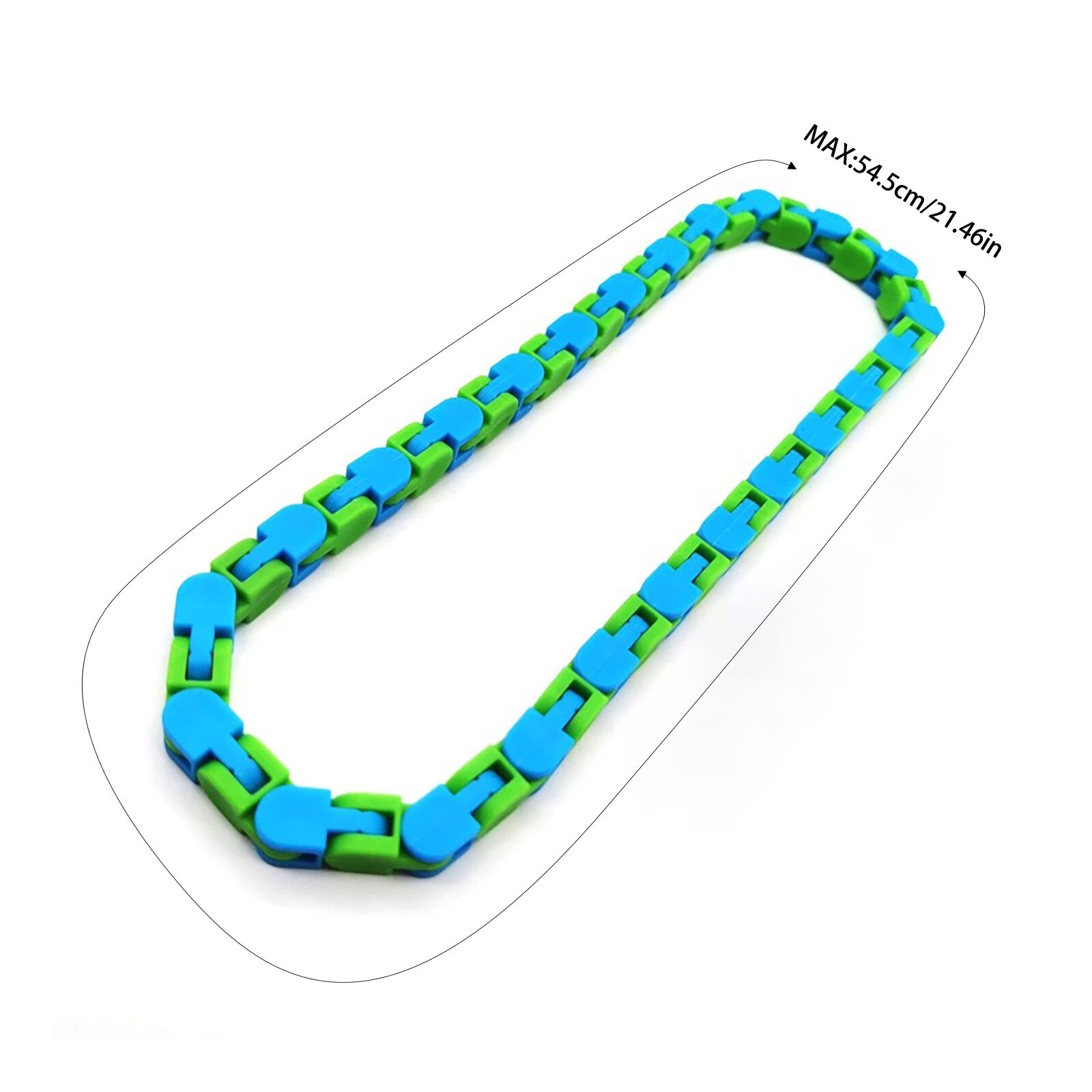 24 Bit Colorful Puzzle Sensory Fidget Toys Stress Relief Rotate And Shape 48 Bit Wacky Tracks Snap and Click Fidget Toys Kids