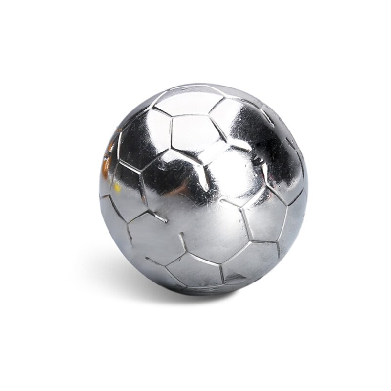 Round Sphere Soccer Ball Ice Cube Molds Stainless Steel Ice Cubes Reusable Bar Whiskey Beverage Cooler Chilling Stone Drinking