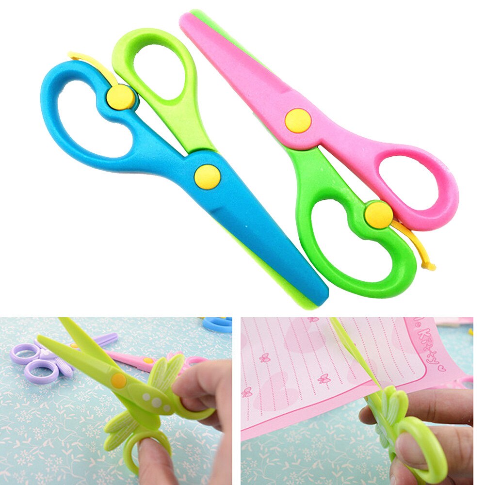 Mode Voor Kind Veiligheid Schaar Papier Snijden Plastic Schaar Kinderen Handgemaakt Speelgoed Grappig Speelgoed #26