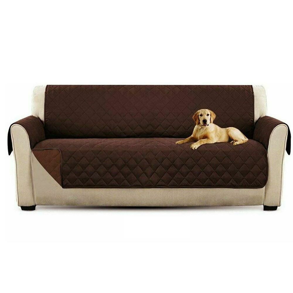 Waterproof Sofa Cover Anti-wear Couch Cover for Dog Pet Kids Recliner Armchair Furniture Slipcovers 1/2/3 Seater Protect: PURPLE
