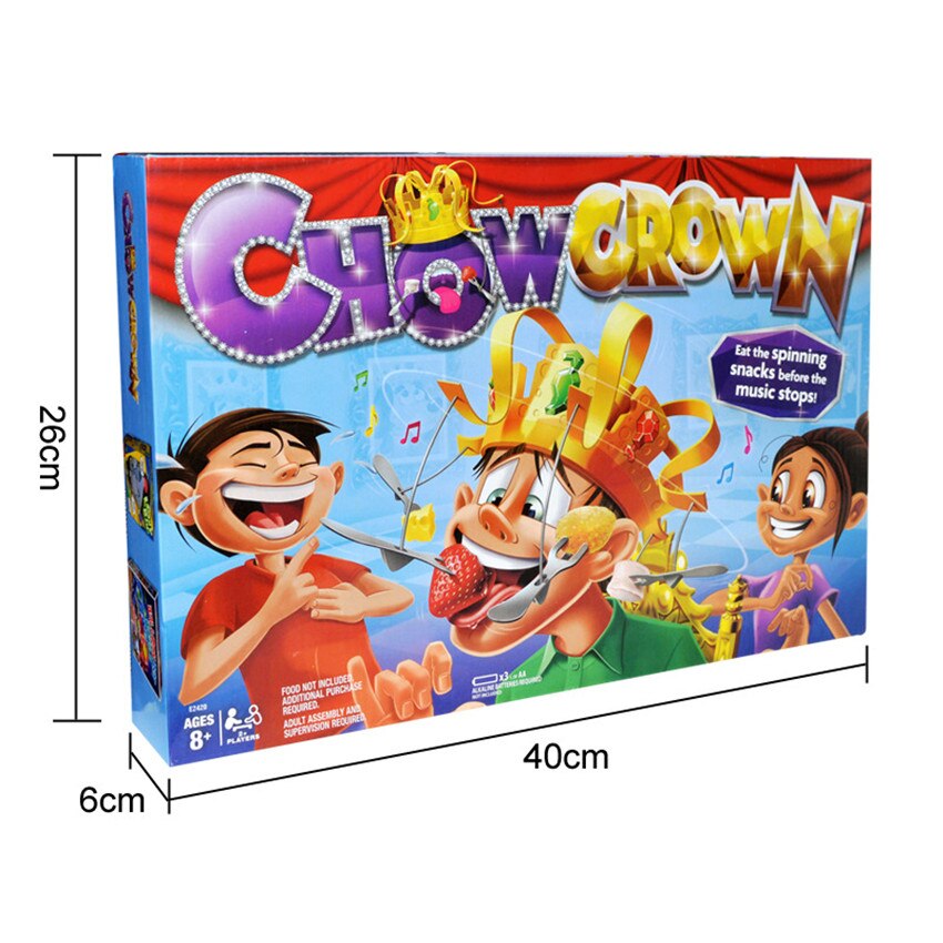 1Set Kids Family Novel Chow Crown Game Funny Toy Crown Musical Spinning Crown Snacks Food Party Game Toy Birthday