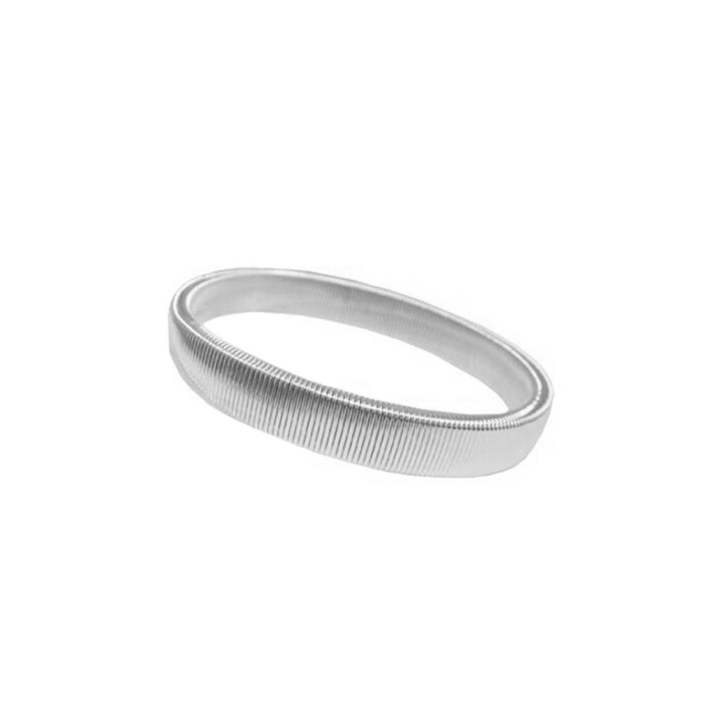 Porte-chemise élastique pour hommes, 1 pièce, porte-brassard en métal antidérapant, jarretière extensible, accessoires de brassard élastique pour mariage: Silver