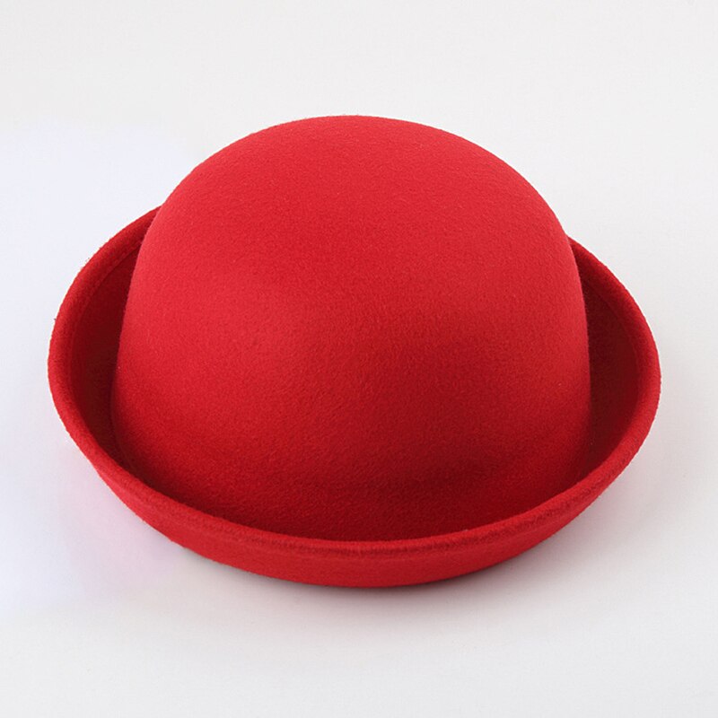 Sombreros de fieltro de lana para mujer, gorro cálido Retro Vintage con estampado de animales, no deformadas, de otoño e invierno,: 3