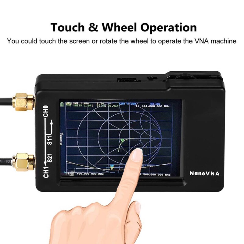 Vector Network Analyzer 10KHz -1.5GHz HF VHF UHF Antenna Analyzer,2.8 Inch Contact Sn,Measuring S Parameters, Voltage Standi