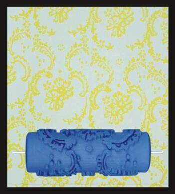 Pintura 3D para decoración de pared, rodillo de goma de 5 pulgadas, cabezal de cepillo sin herramientas de pintura, papel tapiz, máquina de pintura para habitación del hogar: 14