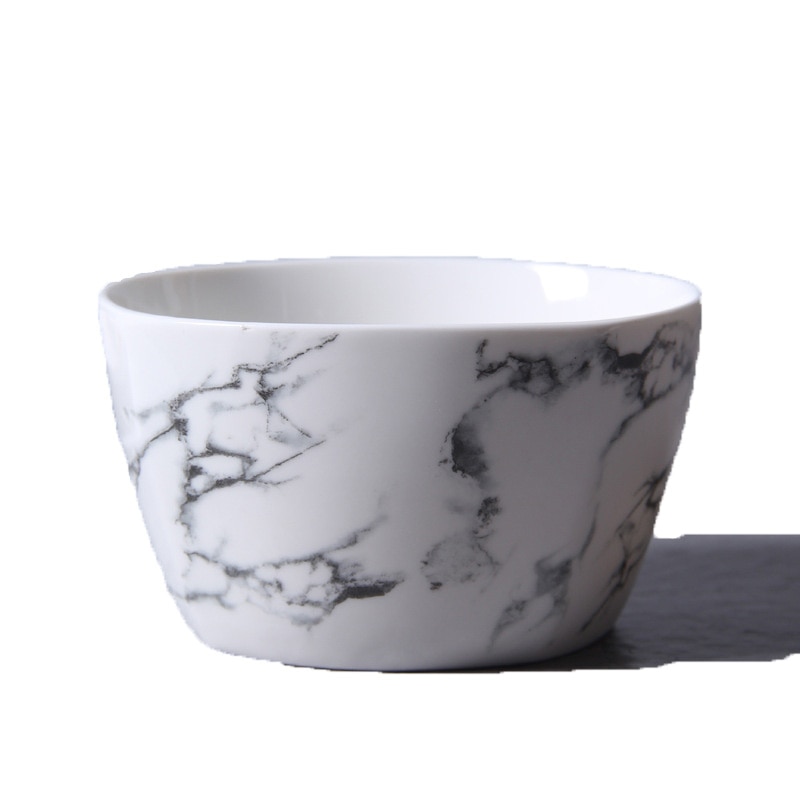 Kwartel 10 Inches Diner Plaat, Keramische Schalen en Borden Sets, Marmer Mok/Plaat, keramische Marmer Servies, Lepel, Kom, Koffie Set