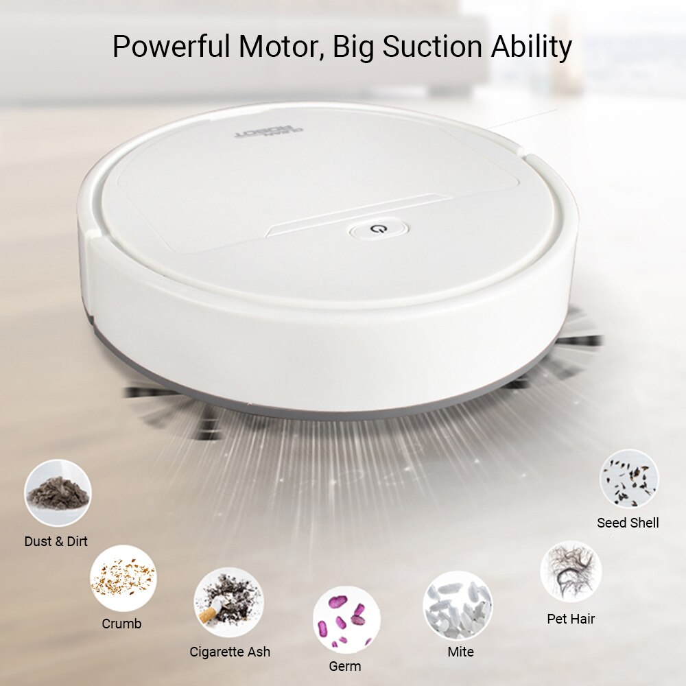 Intelligent Vacuum Cleaner Smart Robotic Cleaner Floor Sweep Machine Floor Mopping Robot Rechargeable Electric Cleaner Robot