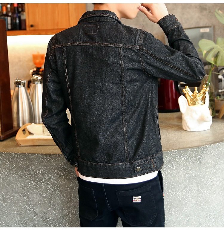 Mænd jeans jakke herre bomber jakker mænd hip hop mand vintage denim jakke frakke streetwear chaqueta hombre m -4xl