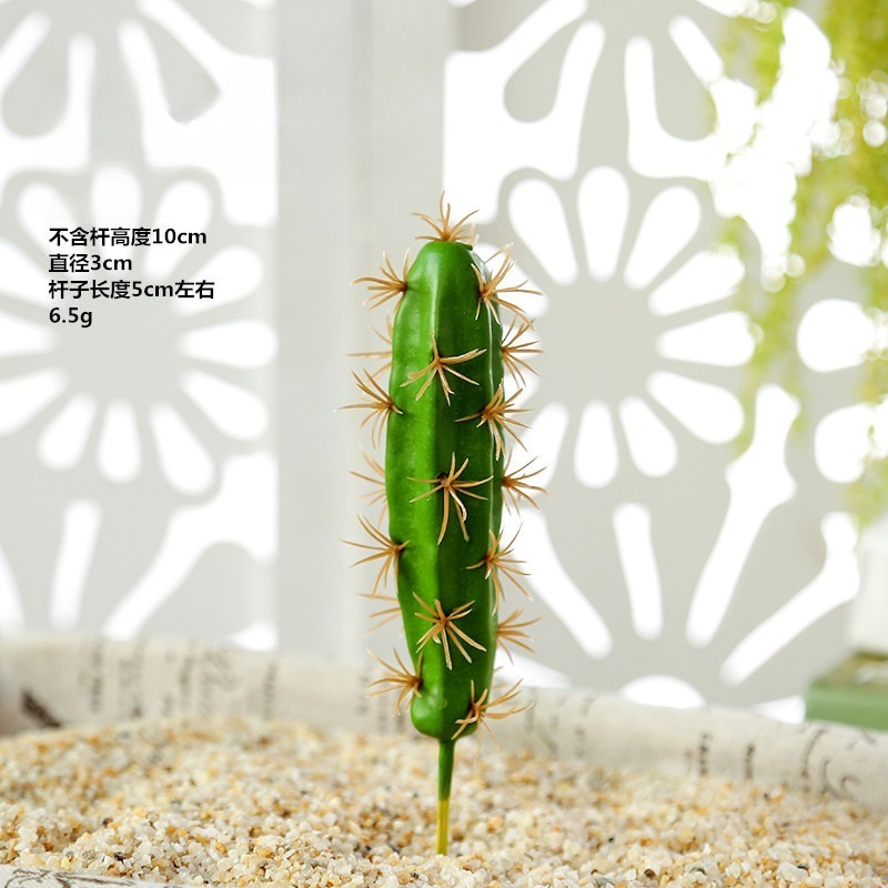 Kunstig grøn kaktus plast kunstig plante sukkulent potteplante tropisk kaktus hjem og kontor skrivebordsdekoration: Oliven