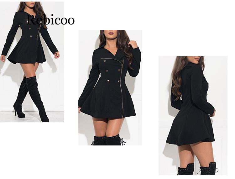 Gabardina de estilo británico para Mujer, abrigos finos de manga larga, sobretodo Abrigo plisado con doble botonadura, primavera y otoño