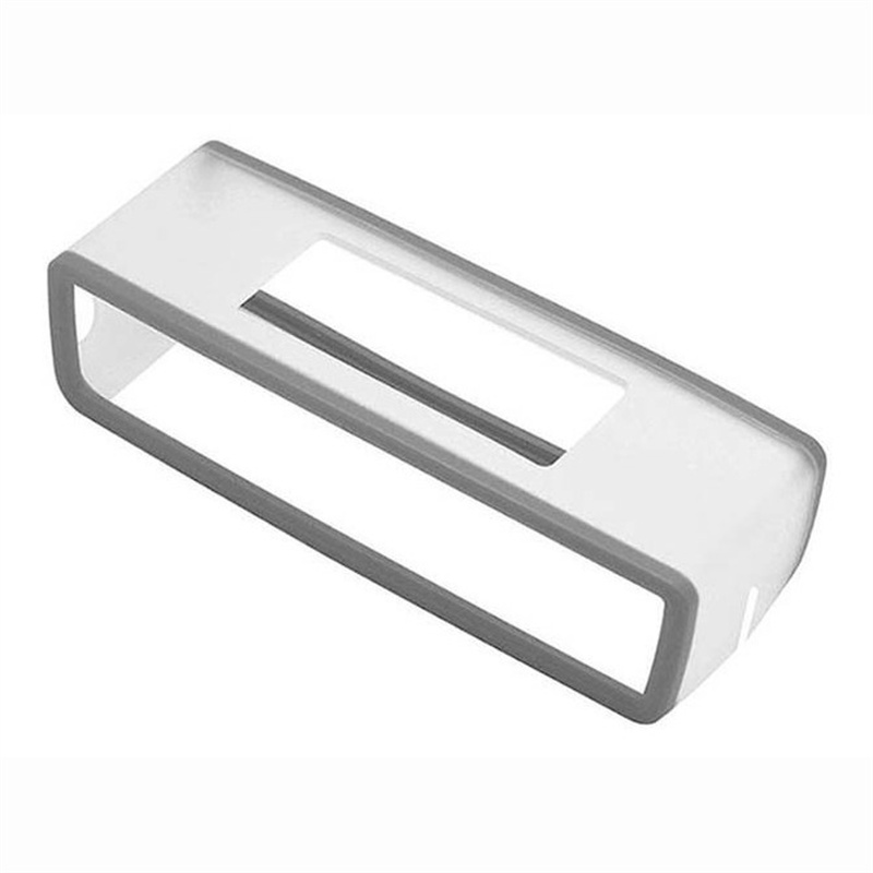 2024 tragbare Silikonhülle für Bose SoundLink Mini 1 2 Bluetooth-Lautsprecher, Anti-Schutzhülle, Hautbox, Lautsprecher, Tasche: WHITE