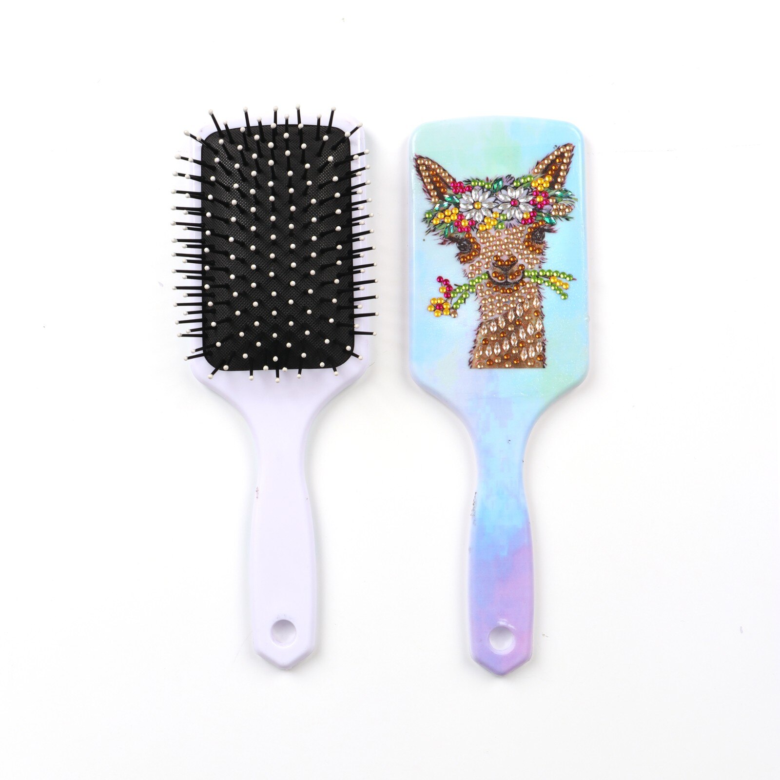 Peinture diamant 5D à faire soi-même, avec des animaux de dessin animé, peigne à strass, brosses à cheveux en forme spéciale, artisanal fait à la main: 3