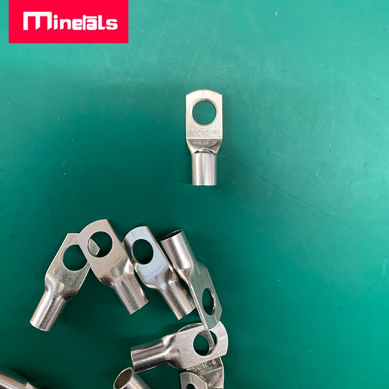 SC10-6 Connector Terminal Voor 10mm2 Wire Tin Koper Geschikt Voor 8AWG Draad M6 Schroef Gat 6.2Mm Bedrading Gat diameter 5.4Mm