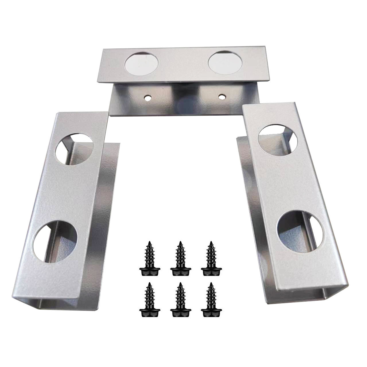 Supporto per computer portatile sotto la scrivania Supporto per ripiano per computer portatile sotto la scrivania per computer portatile, Mac mini, MacBook, tastiera: Grigio chiaro