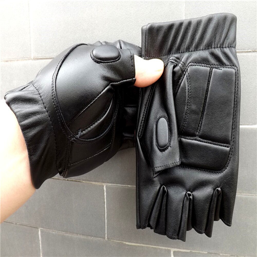 Men Winter Leather Motorcycle Sports Outdoor Protection Gloves Men Winter Gloves handschoenen guantes mujer