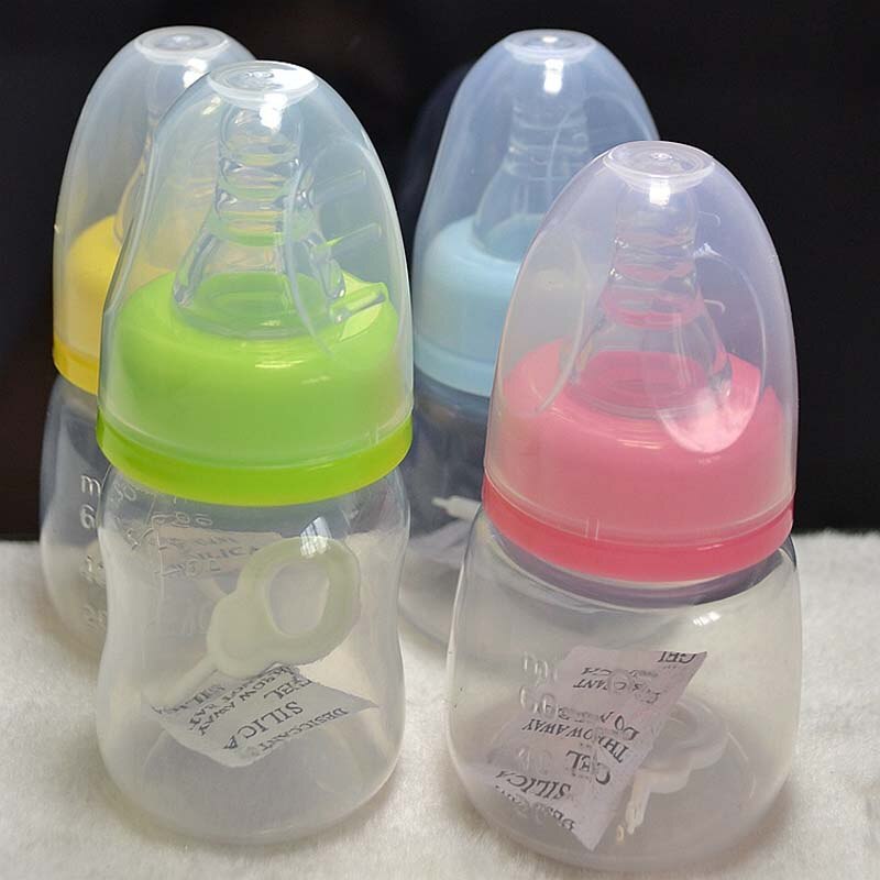 Baby Care 60Ml 2 Oz Silicone Baby Zuigfles Pasgeboren Voeden Verpleging Tepel Fles Kids Sap/Water Flessen
