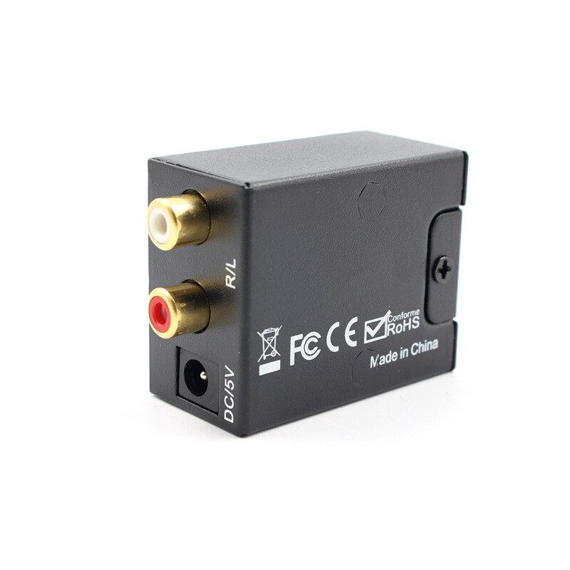 RCA L/R 3.5mm Digitale Audio Analoog L/R Converter Fiber Optische Coaxiale RCA Signaal SPDIF naar Analoog Audio Decoder DAC Versterker