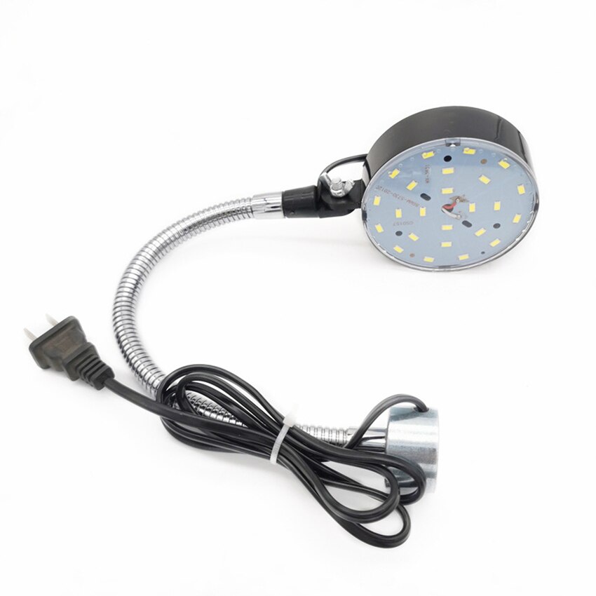 440mm Long Sewing Machine Light, 220V Magnetic LED Light with 10 Watt 24 LEDs, Flexible Gooseneck Arm Work Light for Workbench