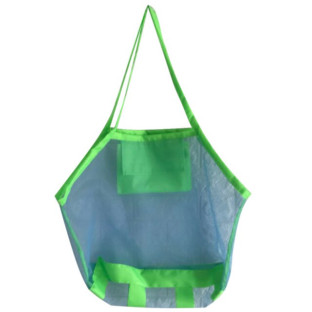 Portable Foldable Kids Beach Toys Mesh Bag Children Bath Beach Toys Pouch Bag Child Baby Large Mesh Tote Baskets Storage Bag: 1