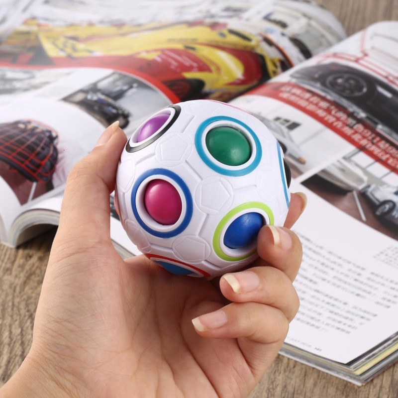Magic Spheric Cube Speed Regenboog Bal Puzzels Leren Educatief Speelgoed Voor Kinderen Volwassen Kantoor Anti Stress