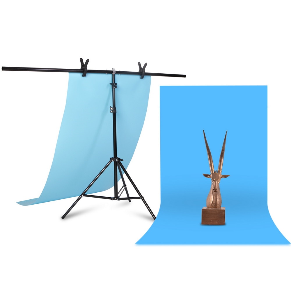 Professionele Fotografie Foto Achtergrond Staat T-Vorm Achtergrond Frame Ondersteuning Systeem Stands Met Klemmen Voor Video Studio