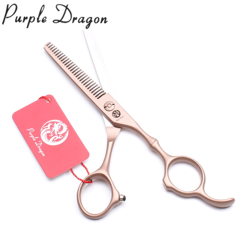 5.5" 16cm JP 440C Purple Dragon Rose Gold Hairdressing Scissors Thinning Shears Normal Scissors Hair Scissors Z9030