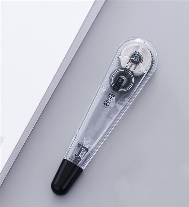 6M Long Portable Children Correction Tape, Simple Office Supplies Students Write Correcting Tape Stationery: black