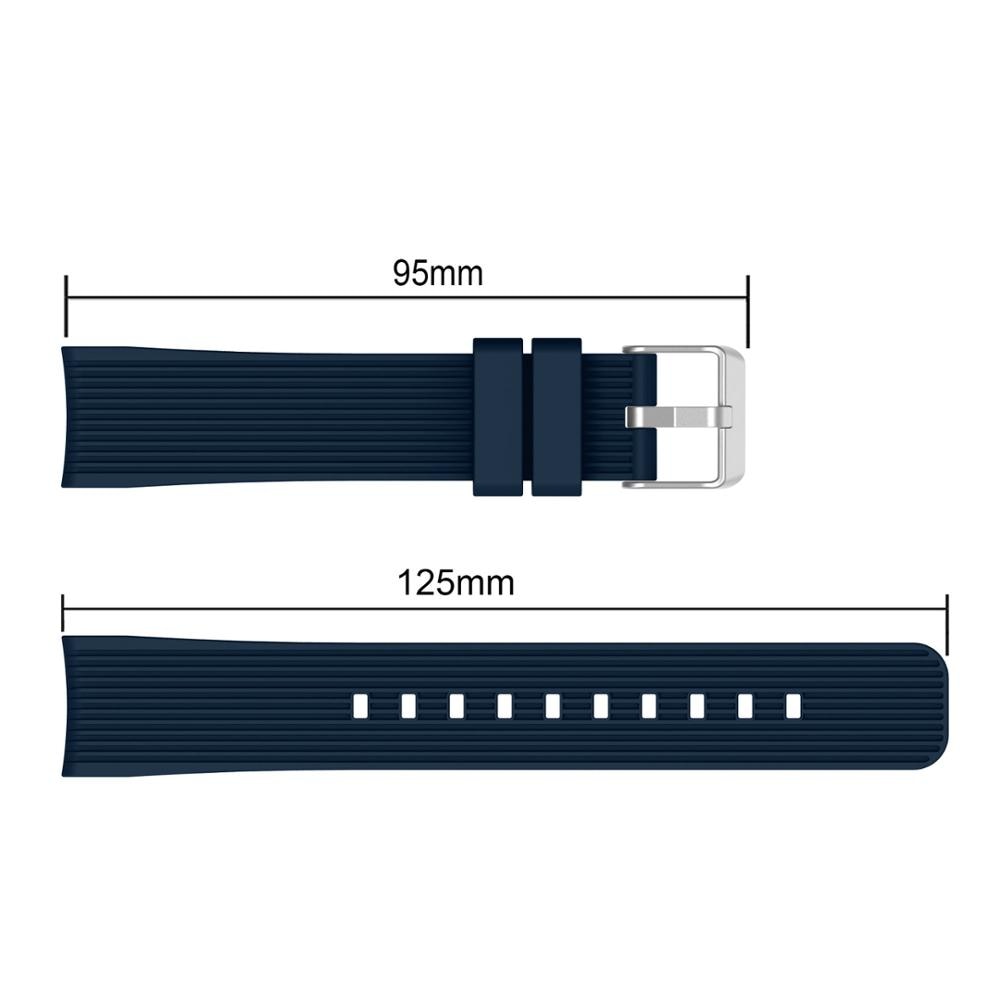 Sport 20mm / 22mm siliconen band voor samsung galaxy watch 3 45mm 41mm smartwatch band armband accessoires polsband