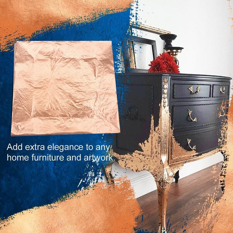 100pcs Decorative foil Metallic Foil Copper Aluminum Decorative Foil for Wall Ceiling Home Decoration @LS