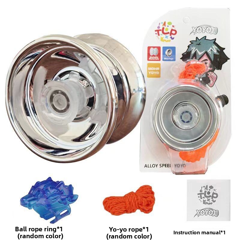 1 set di palline Yoyo professionali per giocare con le dita, dal design elegante, per principianti, idee regalo, leggere e facili da trasportare: Grigio