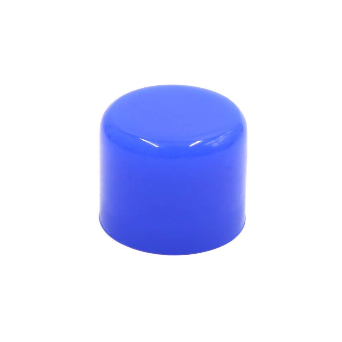 uxcell 25mm 1&quot; Silicone Blanking Cap Intake Vacuum Hose Tube Pipe End Cap Bung Blue Auto Car Accessories