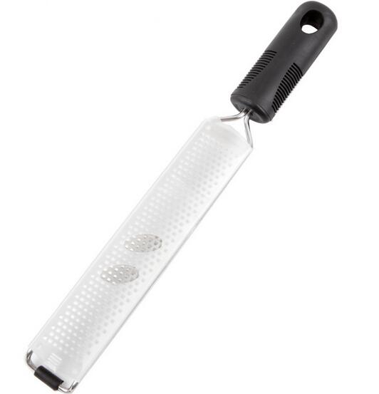 Acero inoxidable limón Zester fruta pelador queso Zester microplano rallador frutas vegetales herramientas y cocina