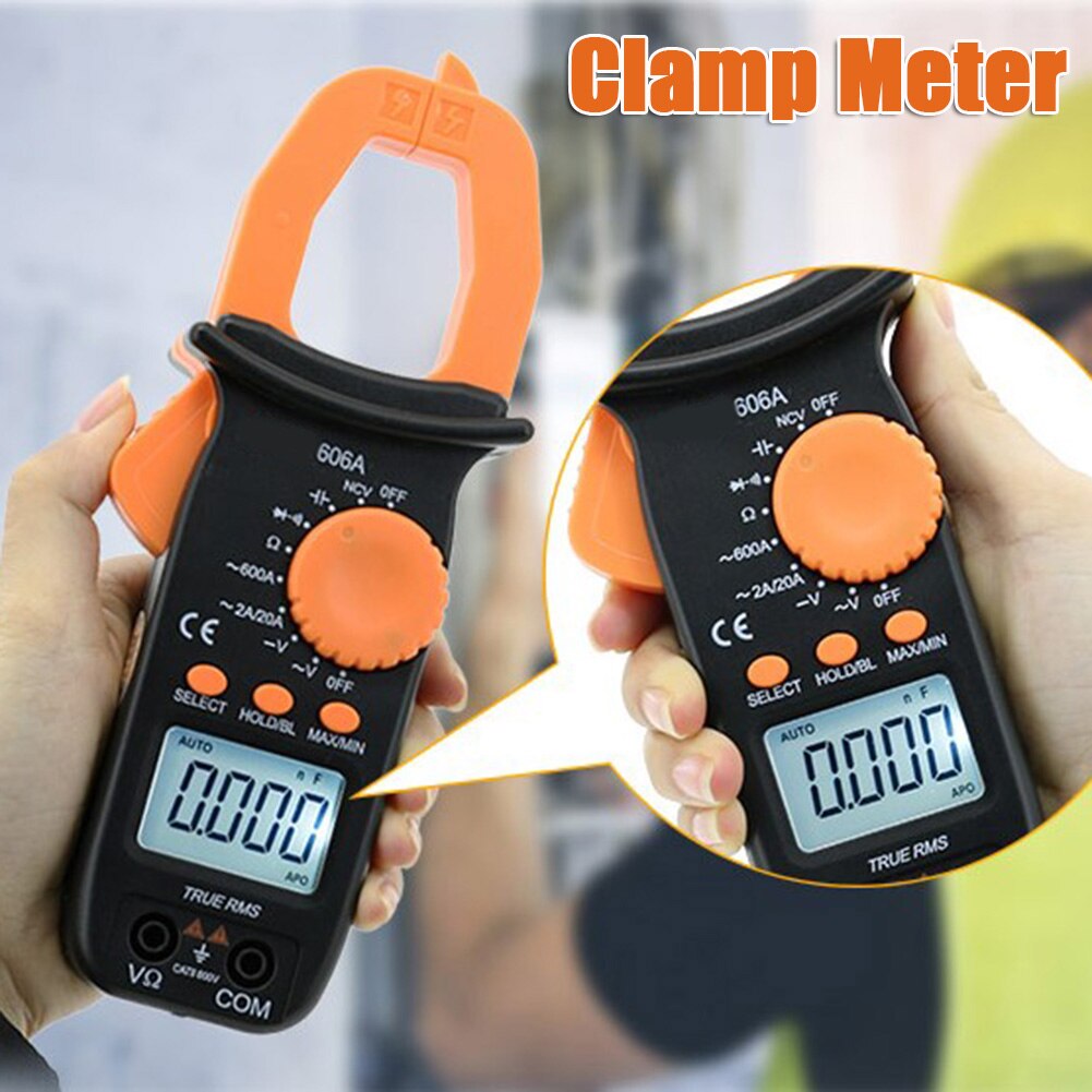 606 Series Digital Multimeter Current Clamp Ampere Meter AC DC 1000A Electrical Ampermetre Portable Clamp Meters Tool