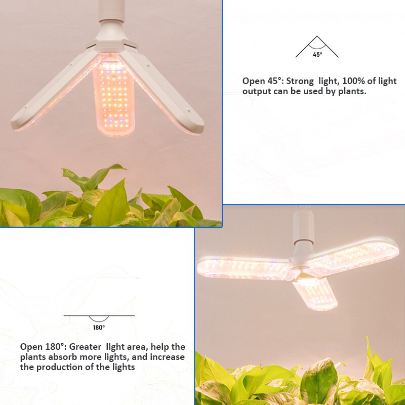 Grow Tent Led Grow Light 150W Phyto Lamp Full Spectum E27 LED Bulbs Lamp For Plants 3000K Warm Red Blue IR UV Plants Led Growing