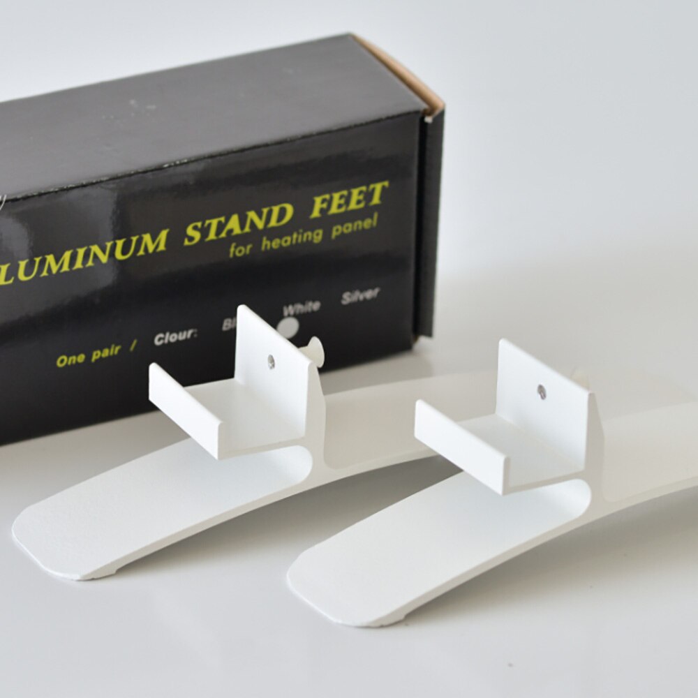 2Pcs/lot Infrared Panel Heater Feet Aluminum Material Heating panel Standing Legs: White Feet