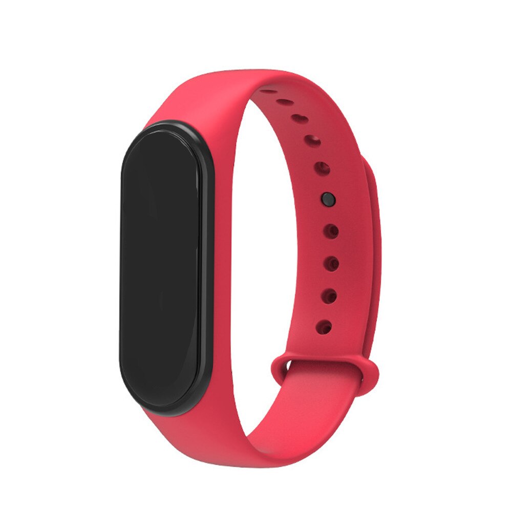 Montre intelligente hommes M4 Fitness Bracelet Bluetooth étanche moniteur de fréquence cardiaque montre intelligente femmes Fitness Tracker SmartWatch: Rouge