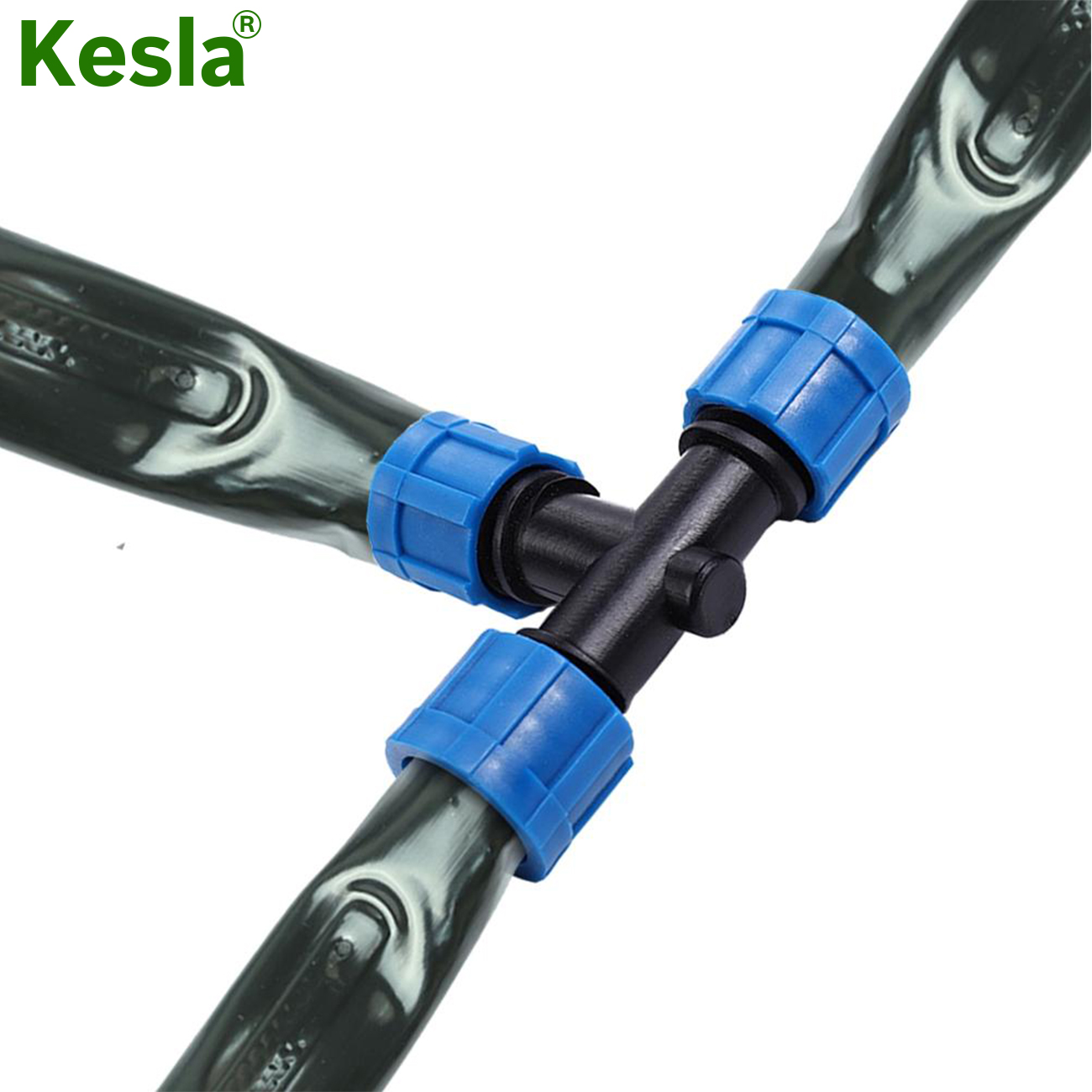 10PCS Greenhouse Drip Tape for Irrigation 16mm Hose Repair 5/8'' Couplings Tee 3-Way Quick Connector Thread Lock Extension Joint