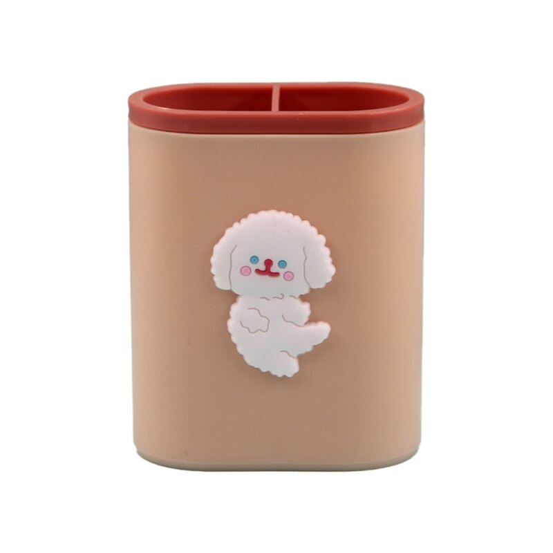 Large Capacity Study Desk Pencil Organizer Holder Makeup Tools Organizer Holder Remote Caddy Holder for Home Office Desk: puppy