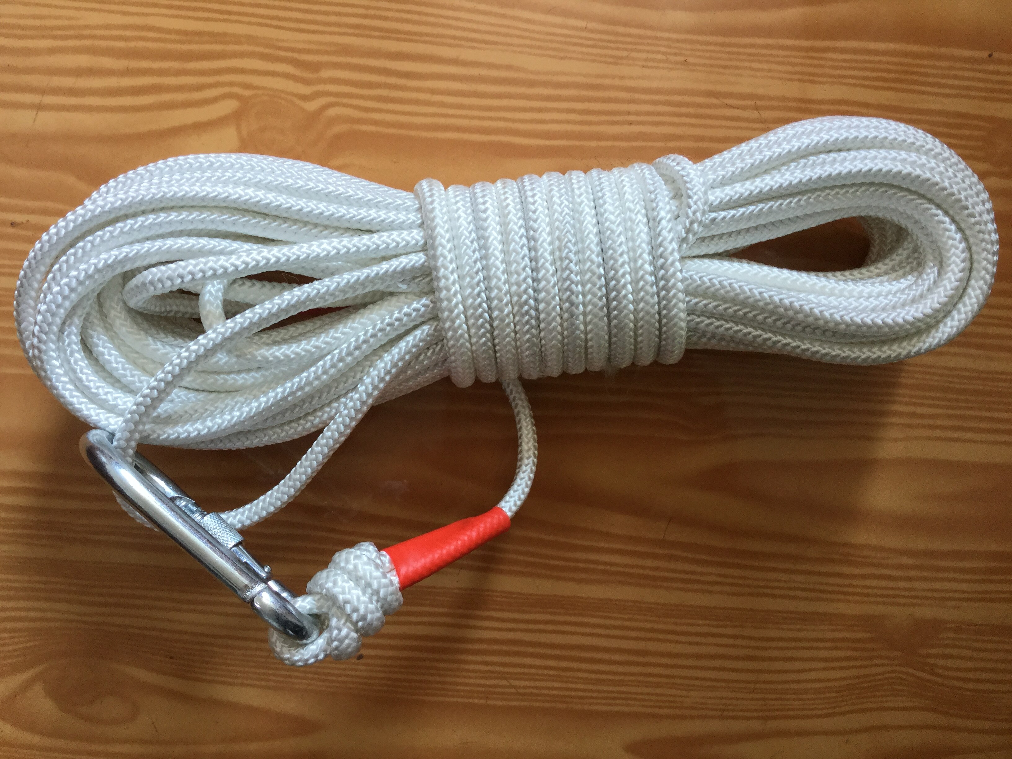 Corde métallique pour escalade 20M diamètre 8mm | Corde de Camping de sécurité et de haute résistance pour escalade et randonnée, échappement pour la lutte contre le feu