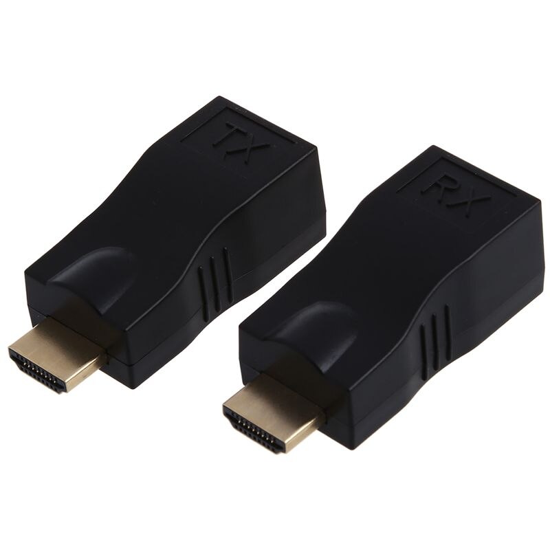 Extensor 4K HD 1080P 3D HDMI sobre un adaptador de red Ethernet Dual RJ45 Cat 5e / 6: Default Title