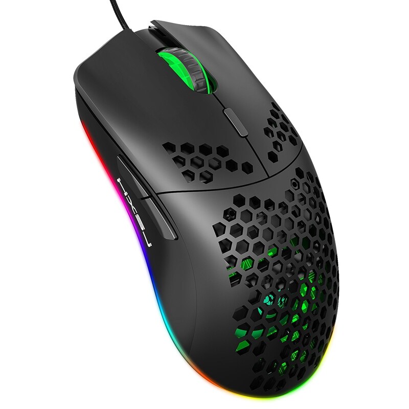 J900 Wired Gaming Mouse 6400DPI Programmable Gaming Mouse Gamer Mice RGB Wired Mouse for Laptop Computer