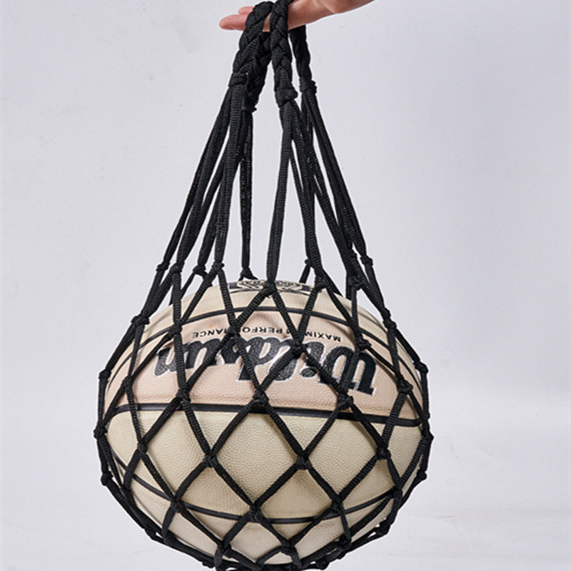 Nylon netz FußBall Volleyball Kordel zug Ball Aufbewahrung tasche Jugend FußBall Selbst Trainer kühne Aufbewahrung tasche FußBall zubehör: Marine Blau