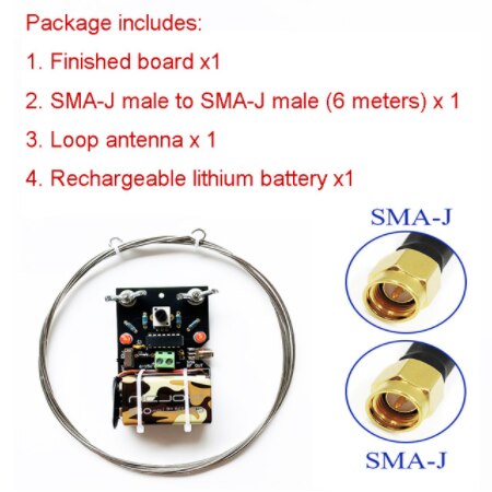 Gain réglable à faible bruit Ant 100kHz-30MHz mieux que MLA-30 antenne magnétique Active de boucle de Radio d'ondes courtes de l'antenne HA SDR de boucle: Type8