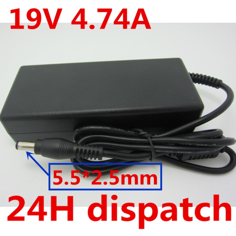 HSW 19 V 4.74A 5.5*2.5mm AC DC Voeding AC Adapter Laptop Oplader Voor Asus K53 K53B k53BY K53E K53F K53J K53S K53SD Laptop