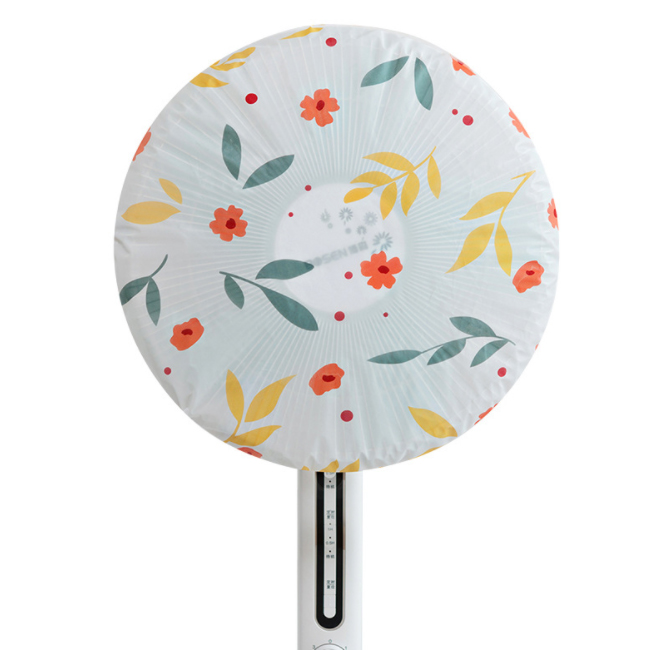 FURGERIN Stand Fan Dust Cover Protection Cap Dustproof safety electric round fan cover Storage Bag Organizer 50*50cm: A Style