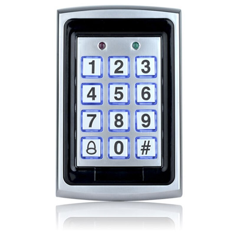 Waterproof Metal RFID Access Control Keypad Password Card Reader Keypad Key Fobs Password Access Lock Door Access Control System