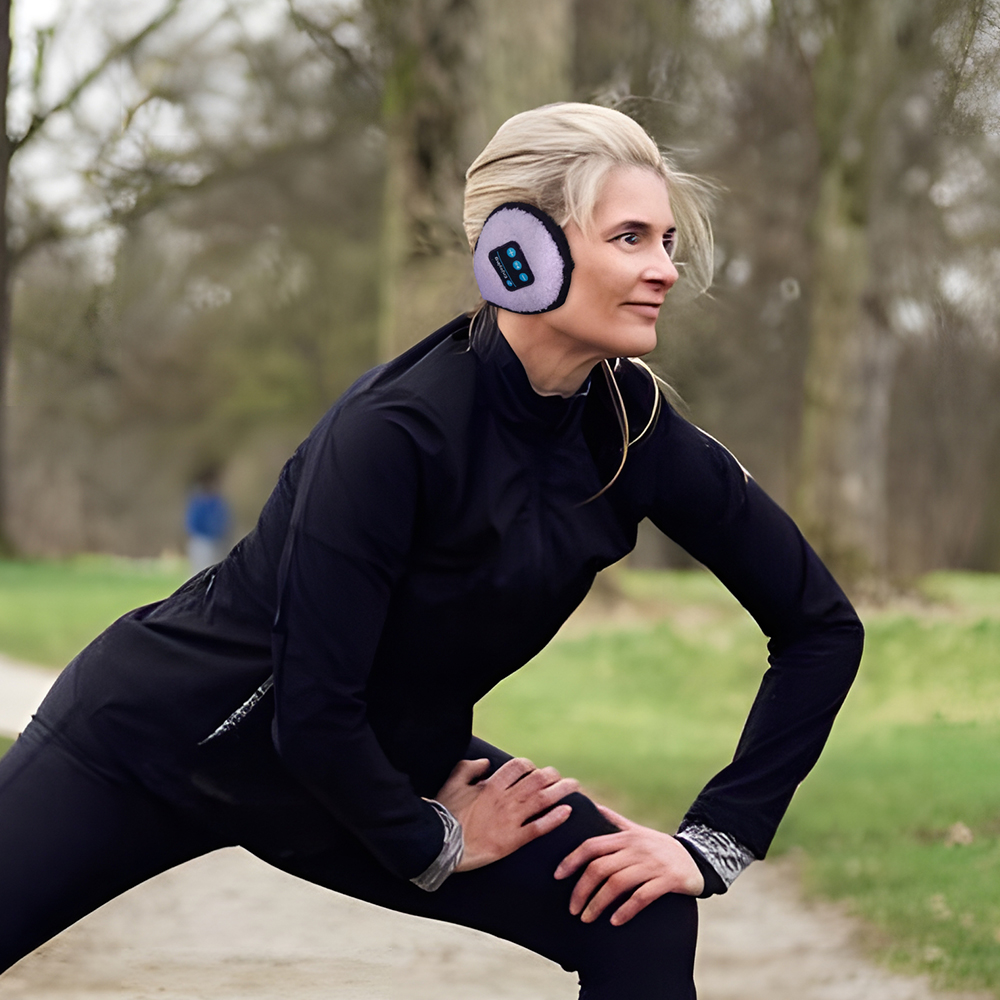 Wireless Adjustable Bluetooth Earmuffs Headphones Winter Ear Warmer with Microphones Women Men Warm Music Ear Muffs