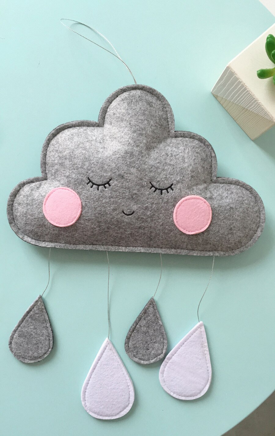 50cm * 28cm Regenbogen Wolken Neugeborenen Baby Schlafzimmer Dekor Hängen Spielzeug freundlicher Krippe Hängen Dekoration freundlicher Spielen Zelt dekoration Zelt