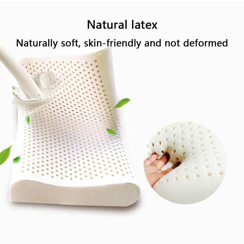 Natuurlijke Latex Ergonomisch Kussen Voor Slapen Release Druk Zweet Zacht Beschermt Wervels Cervicale Gezondheid Beddengoed Kussen