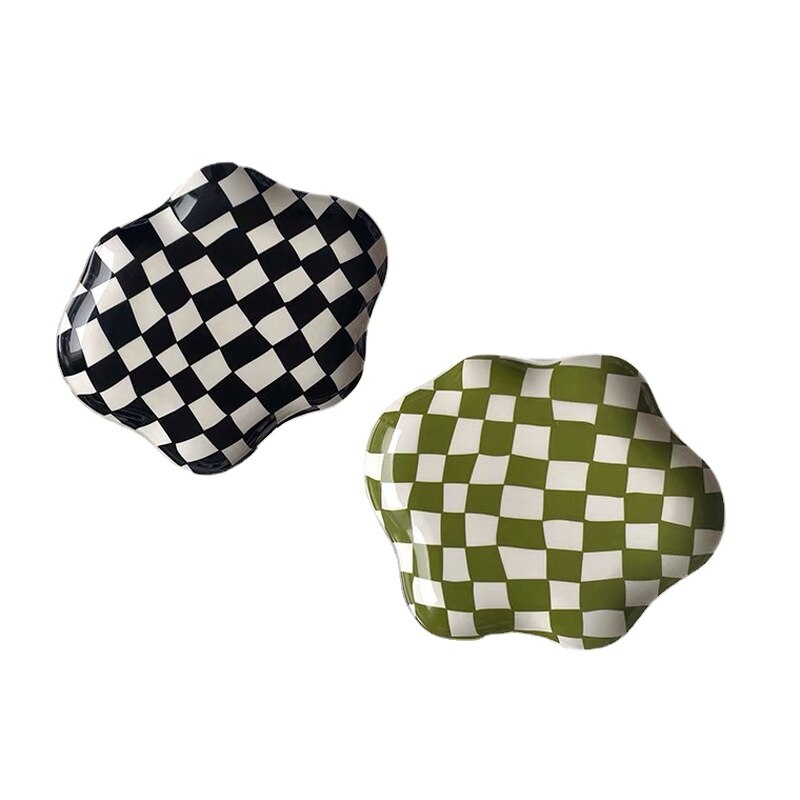 nordisch Keramik Platte Schmuck Gericht Halskette Ring Lagerung Platten Obstschale Dekoration Tablett Nachtisch Platte